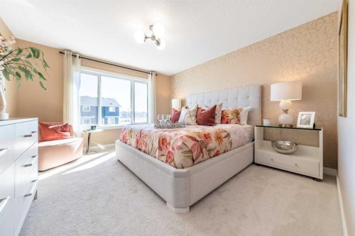 477 Lewiston Landing Ne, Calgary, AB - Indoor Photo Showing Bedroom