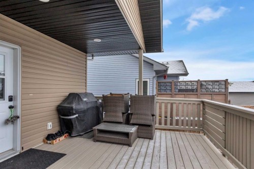 98 Village Crescent, Red Deer, AB - Outdoor With Deck Patio Veranda With Exterior
