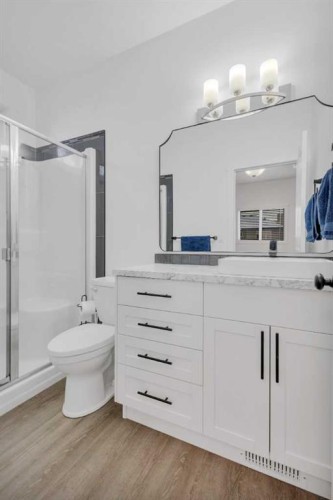 98 Village Crescent, Red Deer, AB - Indoor Photo Showing Bathroom
