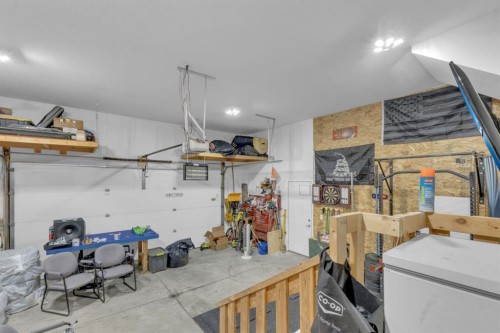 38 Rolling Hills Bay, Blackfalds, AB - Indoor Photo Showing Garage