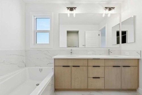 199 Langwell Common Se, Airdrie, AB - Indoor Photo Showing Bathroom