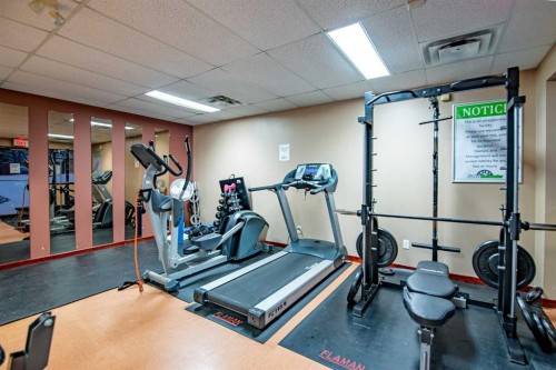 1012-25054 South Pine Lake Road, Rural Red Deer County, AB - Indoor Photo Showing Gym Room