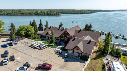 1012-25054 South Pine Lake Road, Rural Red Deer County, AB - Outdoor With Body Of Water With View