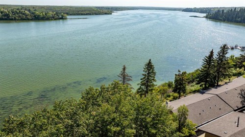 1012-25054 South Pine Lake Road, Rural Red Deer County, AB - Outdoor With Body Of Water With View