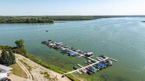 1012-25054 South Pine Lake Road, Rural Red Deer County, AB - Outdoor With Body Of Water With View