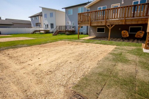 109 Aztec Crescent, Blackfalds, AB - Outdoor With Deck Patio Veranda
