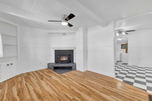 2014 24 Avenue, Delburne, AB - Indoor With Fireplace