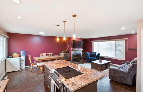 5209 42 Street, Olds, AB - Indoor With Fireplace