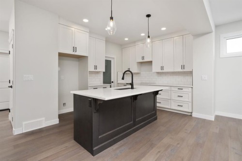 6319 26 Avenue, Camrose, AB - Indoor Photo Showing Kitchen With Double Sink With Upgraded Kitchen