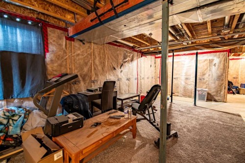 1-5301 Windward Place, Sylvan Lake, AB - Indoor Photo Showing Basement