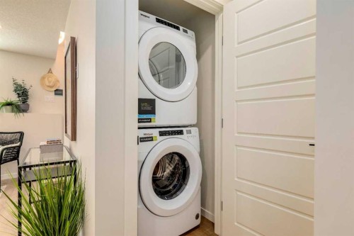 205-40 Livingston Parade Ne, Calgary, AB - Indoor Photo Showing Laundry Room