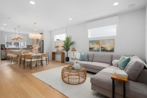 545 Bridgeport Street, Chestermere, AB - Indoor Photo Showing Living Room