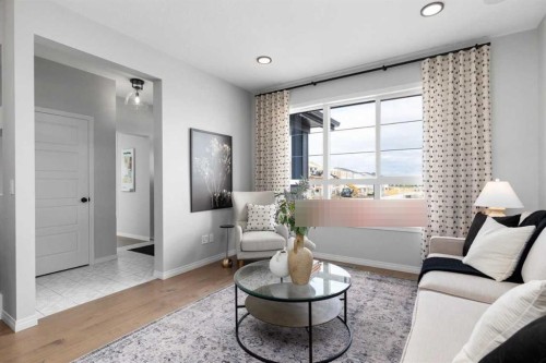 541 Bridgeport Street, Chestermere, AB - Indoor Photo Showing Living Room