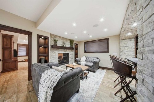 24 Sagewood Close, Red Deer, AB - Indoor With Fireplace