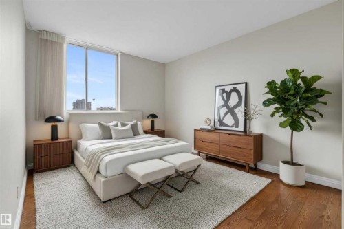 1012-11307 99 Avenue Nw, Edmonton, AB - Indoor Photo Showing Bedroom
