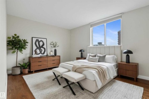 1012-11307 99 Avenue Nw, Edmonton, AB - Indoor Photo Showing Bedroom