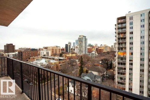 1012-11307 99 Avenue Nw, Edmonton, AB - Outdoor With Balcony