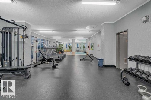 1012-11307 99 Avenue Nw, Edmonton, AB - Indoor Photo Showing Gym Room