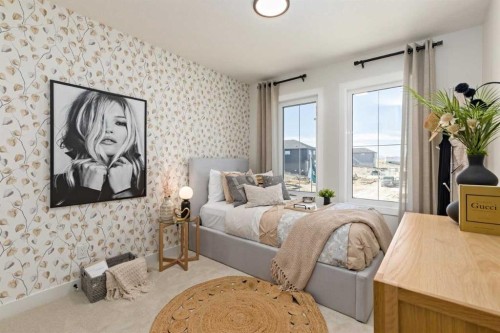 1010 Fowler Road Sw, Airdrie, AB - Indoor Photo Showing Bedroom