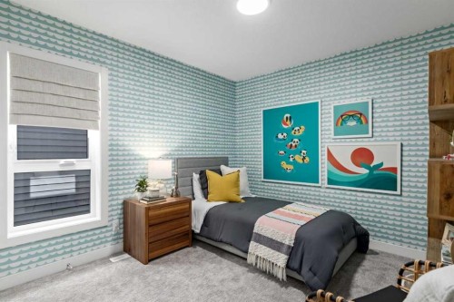 207 Huxland Path, Calgary, AB - Indoor Photo Showing Bedroom