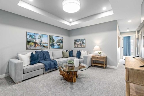 207 Huxland Path, Calgary, AB - Indoor Photo Showing Living Room