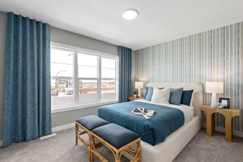 207 Huxland Path, Calgary, AB - Indoor Photo Showing Bedroom