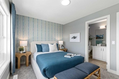 207 Huxland Path, Calgary, AB - Indoor Photo Showing Bedroom