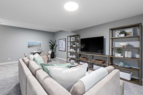 207 Huxland Path, Calgary, AB - Indoor Photo Showing Living Room