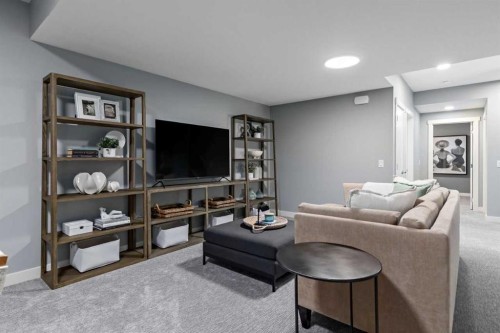 207 Huxland Path, Calgary, AB - Indoor Photo Showing Living Room