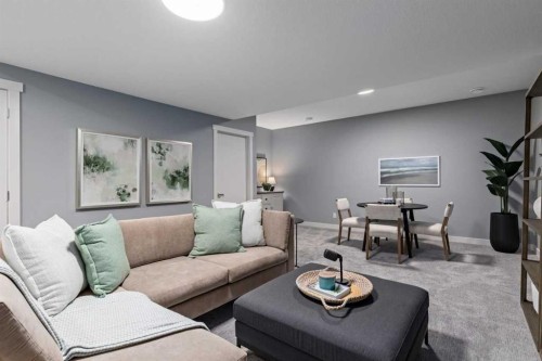 207 Huxland Path, Calgary, AB - Indoor Photo Showing Living Room
