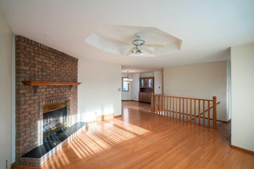 6502 55 Avenue, Camrose, AB - Indoor With Fireplace