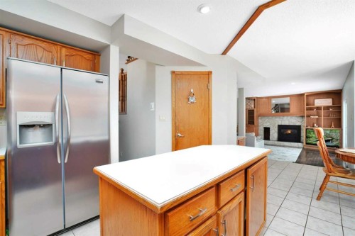 22 Denovan Crescent, Red Deer, AB - Indoor With Fireplace