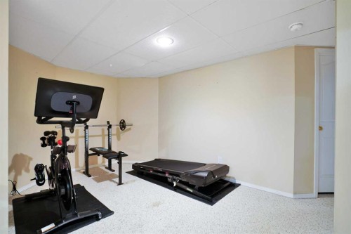 22 Denovan Crescent, Red Deer, AB - Indoor Photo Showing Gym Room