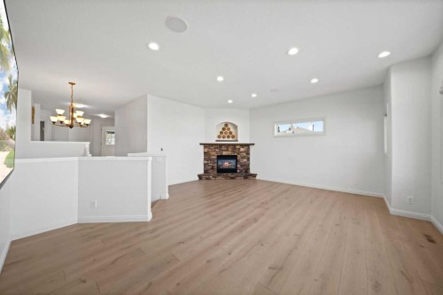 116 Allwright Close, Red Deer, AB - Indoor With Fireplace
