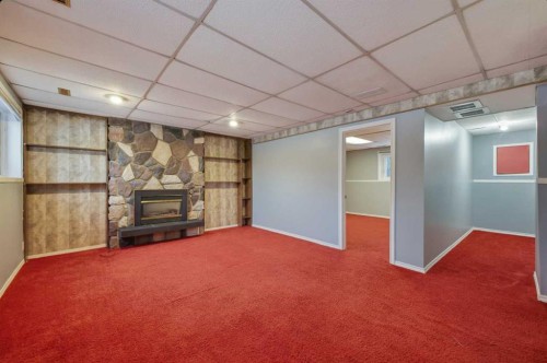 6121 Hamilton Drive, Red Deer, AB - Indoor With Fireplace