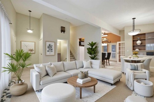 6121 Hamilton Drive, Red Deer, AB - Indoor Photo Showing Living Room