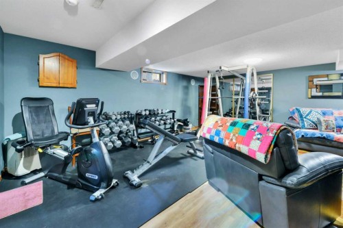 68 Roland Street, Red Deer, AB - Indoor Photo Showing Gym Room