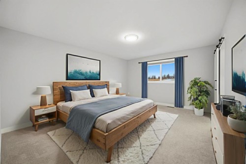 119 Crestview Boulevard, Sylvan Lake, AB - Indoor Photo Showing Bedroom