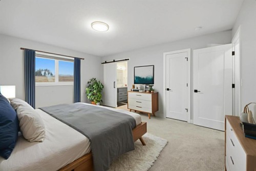 119 Crestview Boulevard, Sylvan Lake, AB - Indoor Photo Showing Bedroom