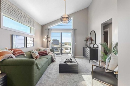 72 Creekstone Grove Sw, Calgary, AB - Indoor Photo Showing Living Room