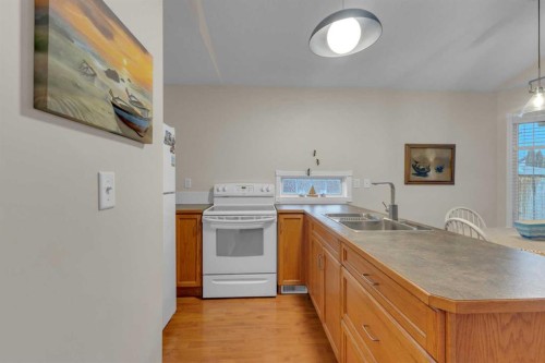 5003 36 Street, Sylvan Lake, AB - Indoor Photo Showing Kitchen With Double Sink