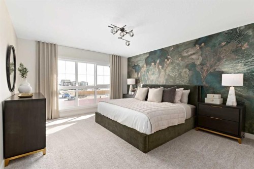 203 Huxland Path Ne, Calgary, AB - Indoor Photo Showing Bedroom