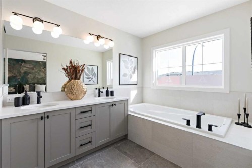 203 Huxland Path Ne, Calgary, AB - Indoor Photo Showing Bathroom