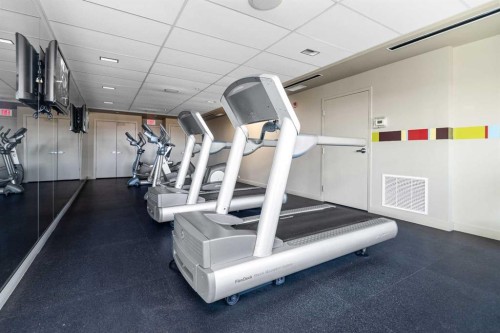 5132-2660 22 Street, Red Deer, AB - Indoor Photo Showing Gym Room