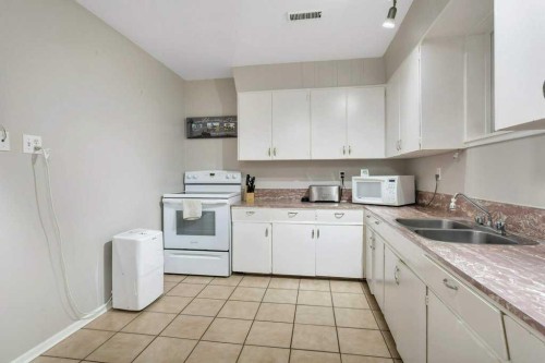 5702 West Park Crescent, Red Deer, AB - Indoor Photo Showing Kitchen With Double Sink