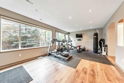 40 Cougar Ridge Heights Sw, Calgary, AB - Indoor Photo Showing Gym Room