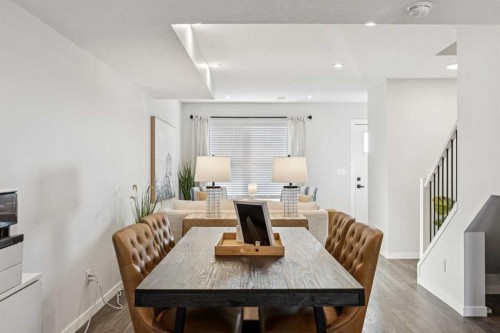 107-135 Mahogany Parade Se, Calgary, AB - Indoor Photo Showing Dining Room