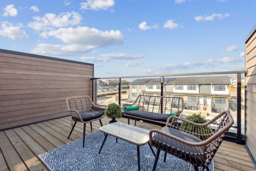 107-135 Mahogany Parade Se, Calgary, AB - Outdoor With Deck Patio Veranda With Exterior