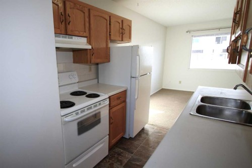 44-7124 Gray Drive, Red Deer, AB - Indoor Photo Showing Kitchen With Double Sink