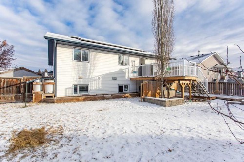 34 Iron Wolf Ridge, Lacombe, AB - Outdoor With Deck Patio Veranda